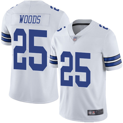 Men Dallas Cowboys Limited White Xavier Woods Road #25 Vapor Untouchable NFL Jersey->dallas cowboys->NFL Jersey